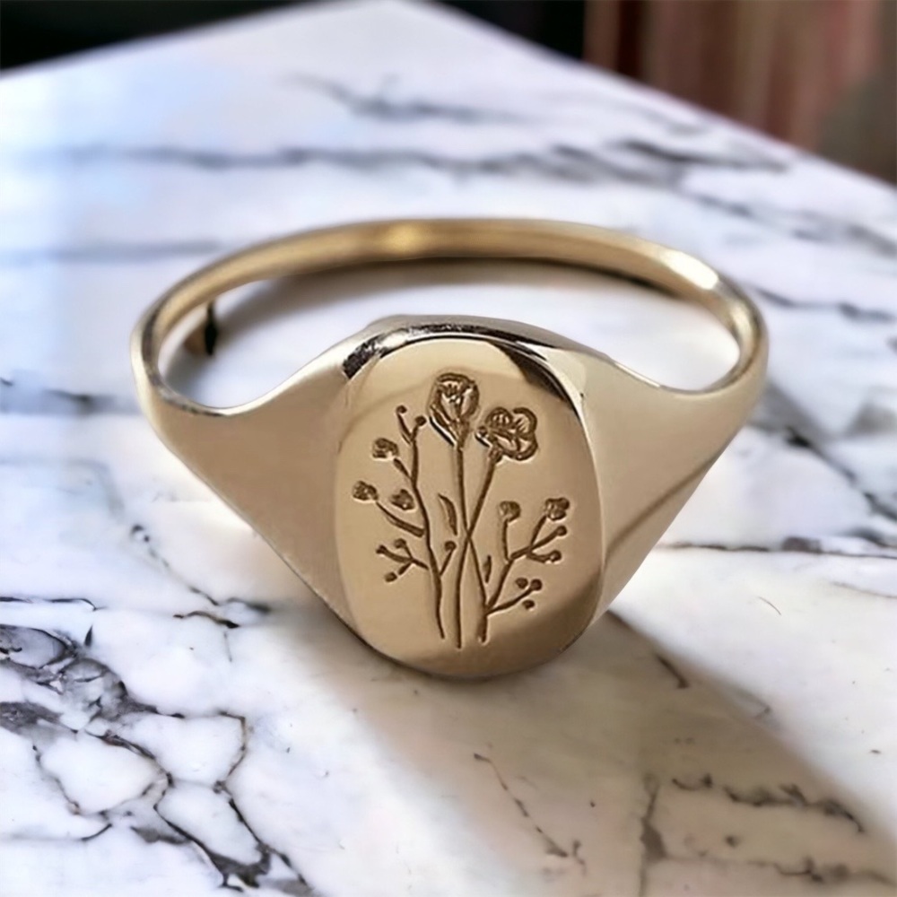 NEW 18k gold plated ring